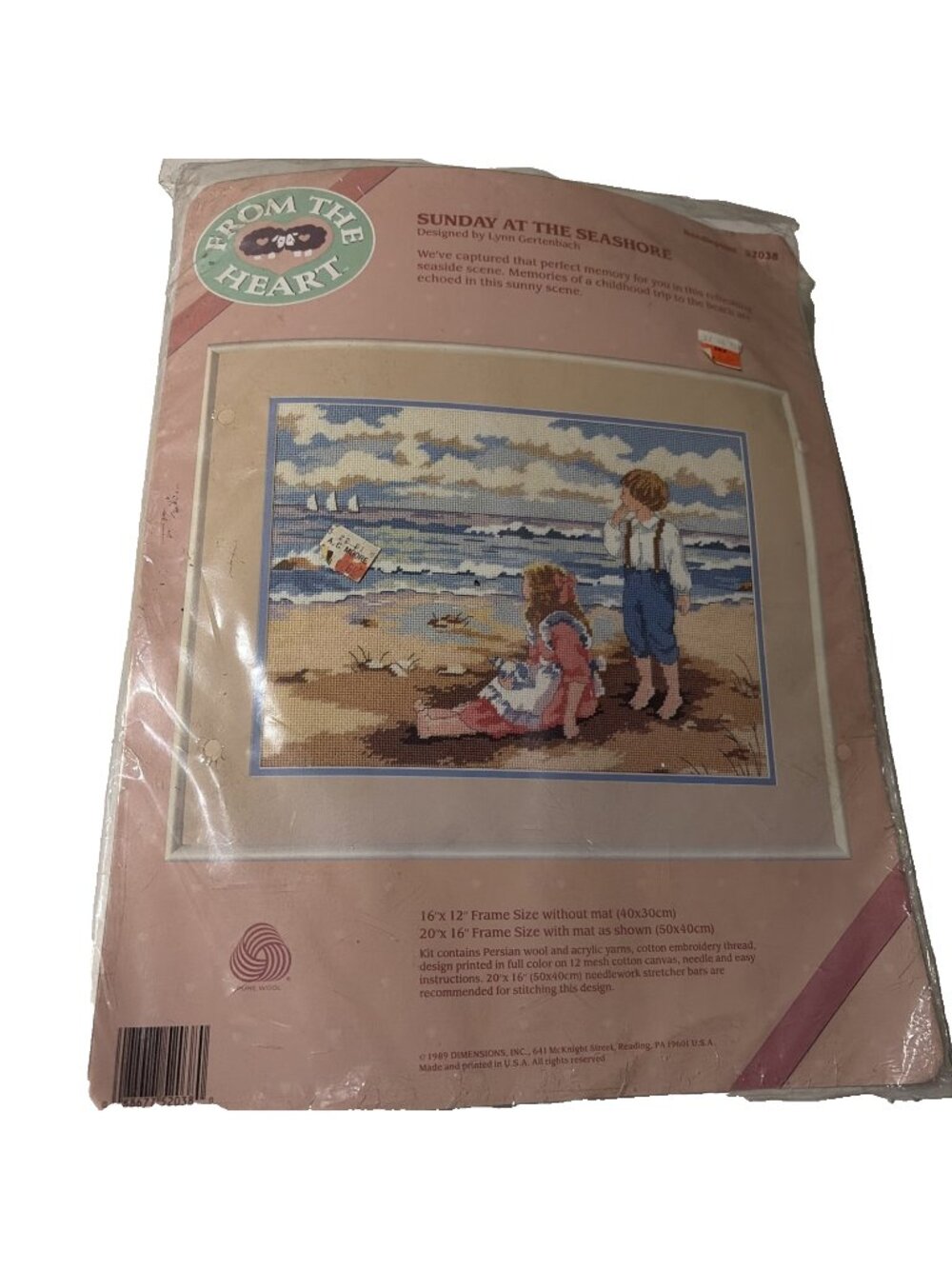 Vtg Dimensions From The Heart Sunday At The Seashore Needlepoint Kit 52038 NEW